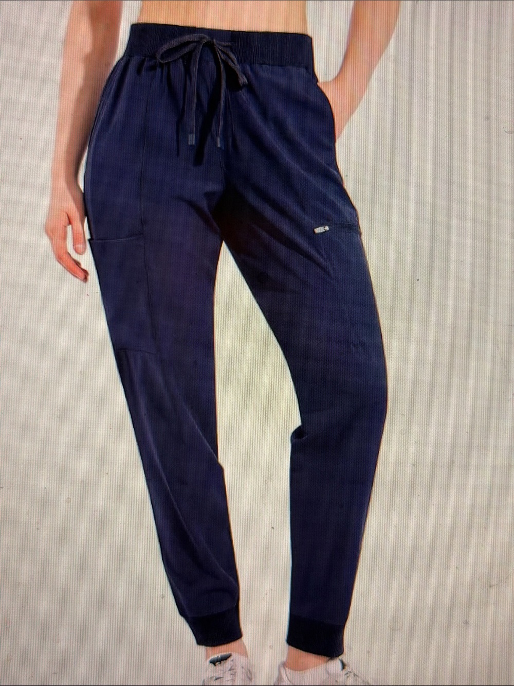 NWT Ubon Lightweight Waterproof Cargo Hiking Jogger Workout Scrub Navy Pants M